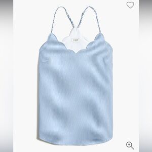 NWT. Black & white stripped cami